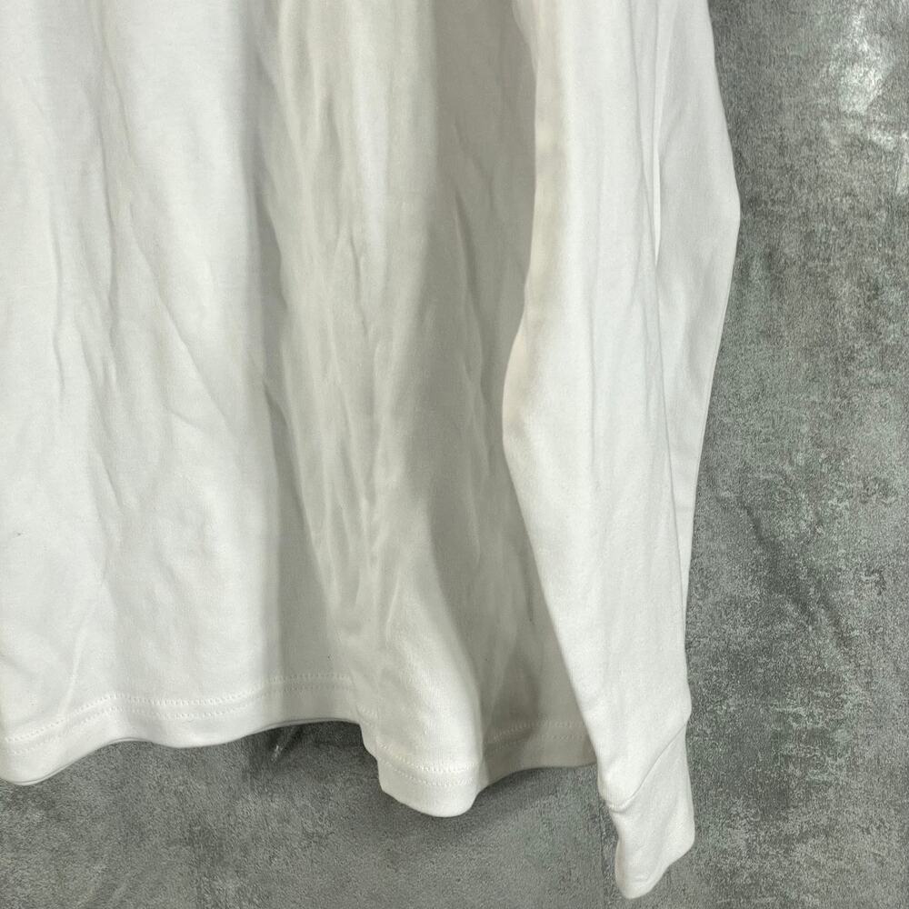 CLUB ROOM Men's White Solid Mock-Neck Long-Sleeve Pullover Shirt SZ XL - Picture 8 of 9